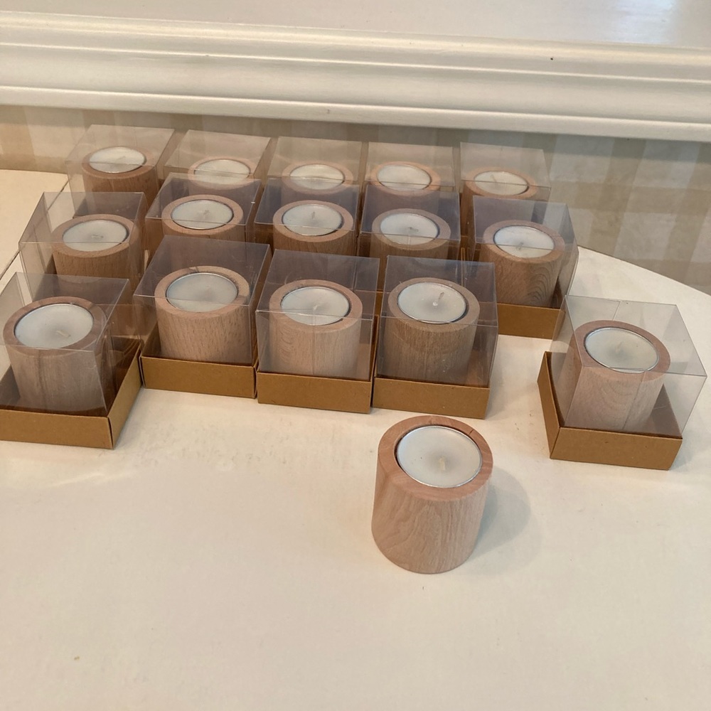 Wooden votives